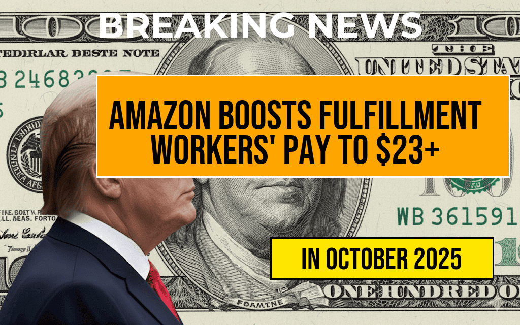 Amazon Invests $1.1 Billion, Boosting Fulfillment Workers’ Average Pay to Over $23/Hour.