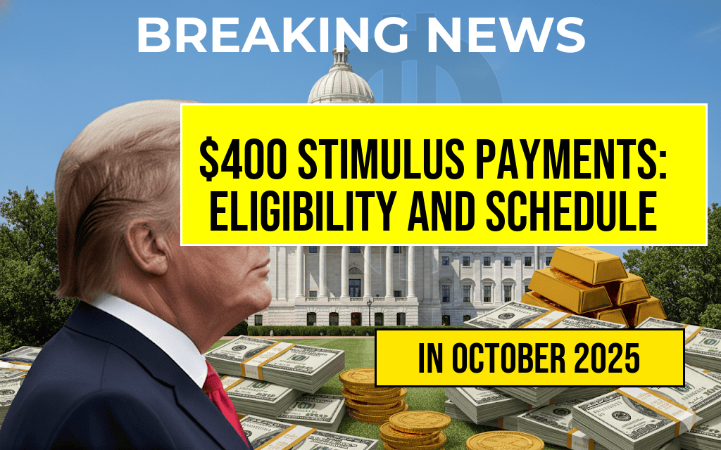 Comprehensive Guide to $400 Stimulus Payments: Eligibility Criteria and Complete Payment Schedule