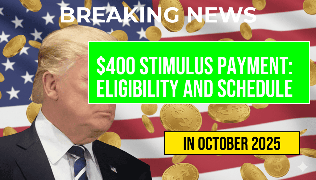 Comprehensive Guide to the $400 Stimulus Payment: Eligibility Criteria and Complete Payment Schedule