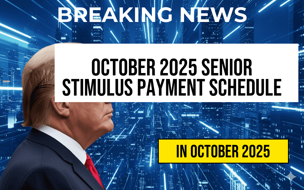 Comprehensive October 2025 Payment Schedule for $5,108 Stimulus Payments to Seniors