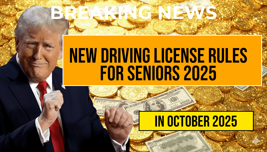 New Driving License Regulations for Seniors Aged 70 and Above to Take Effect in October 2025