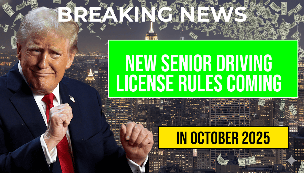 New Driving License Regulations for Seniors to Take Effect in October 2025 – Essential Changes for Drivers Over 70