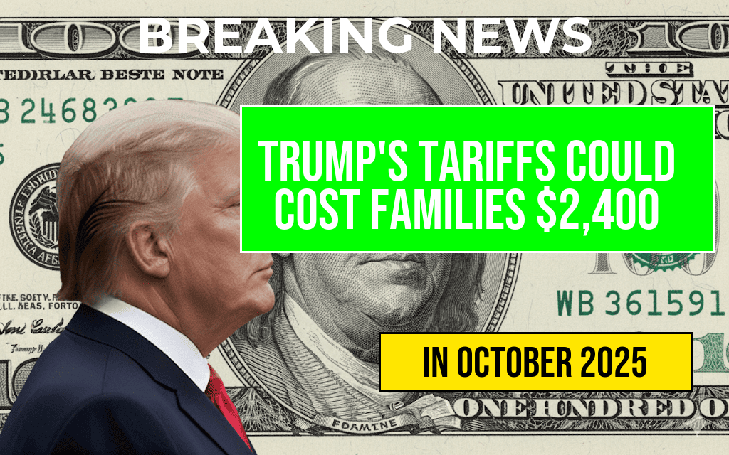 Trump’s Tariffs May Burden Families with an Annual Cost of $2,400: Understanding the ‘Turbulence Tax’.