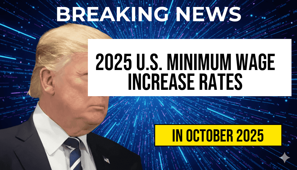 Updated Hourly Pay Rates for U.S. Minimum Wage Increase Set for 2025, Effective October 4